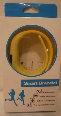 Pulsera inteligente Bluetooth banda ritmo cardíaco salud deporte fitness rastreador impermeable Foto 1 de 4