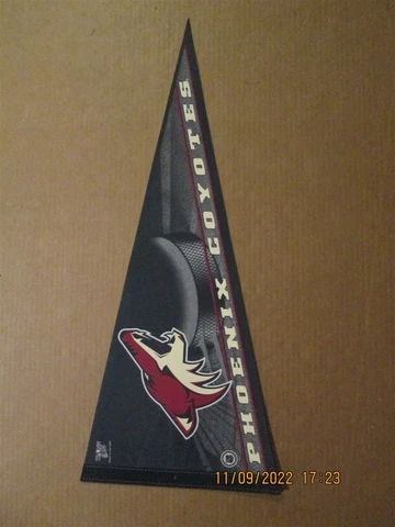 NHL Phoenix Coyotes Vintage Circa 2000's Style #6 Team Logo Hockey Pennant Cover