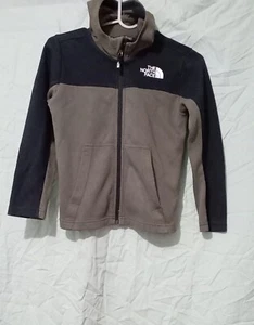 THE NORTH FACE Boys  Hooded Tracksuit jumper size XS, Black/brown good condition - Picture 1 of 7