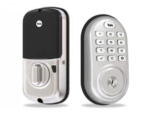 Assure Lock elektronischer Druckknopf Riegel, US15 Satin Nickel - Bild 1 von 1