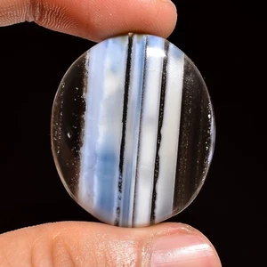 40.00 Cts Genuine Owyhee Blue Opal Loose Gemstone Oval Cabochon 31X26X6 mm - Picture 1 of 6