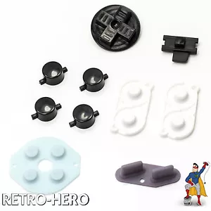 Game Boy Zero Pulsanti Gomma Conduttiva Pi RetroPie Bottoni Gomma GBZ Nero - Foto 1 di 2