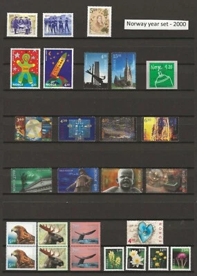 Norway 2000 year set MNH (2 scans) - Image 1 of 2