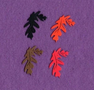 HAPPY THANKSGIVING # 2 OAK LEAVES 3 die cuts scrapbook cards  - Bild 1 von 1