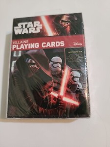 Star Wars villains playing cards. New, the force awakens.