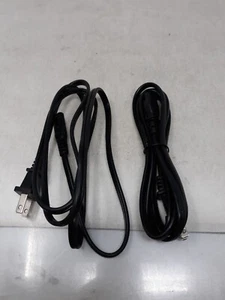 2 Pcs 6FT US 2 Prong Port AC Power Cord Cable Figure 8 Male Plug Slim 18/2 Gauge - Picture 1 of 5