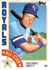 1984 Topps #399 GEORGE BRETT Kansas City Royals All-Star NM