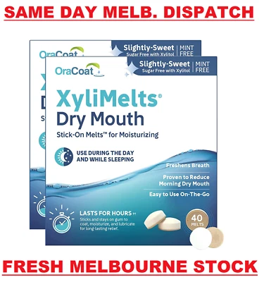 XYLIMELTS FOR DRY MOUTH MINT-FREE, 80 DISC - MELBOURNE STOCK - FREE POST NEW - image 1 of 4