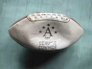 Fútbol vintage “A” 555 PIEL DE VACA GENUINA NOS EN plástico - Imagen 1 de 7