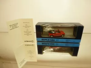 REPLICARS - 01004 MINI CABRIO JUST MARRIED - RED 1:43 - GOOD CONDITION IN BOX - Imagen 1 de 9