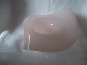 HERMOSO JARRÓN DE VIDRIO ARTÍSTICO ROSA SOPLADO A MANO CHECOSLOVAQUIA DE COLECCIÓN - Imagen 1 de 12