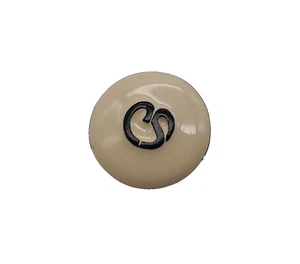St John Replacement Single Cream White Enamel Logo Button - Picture 1 of 6