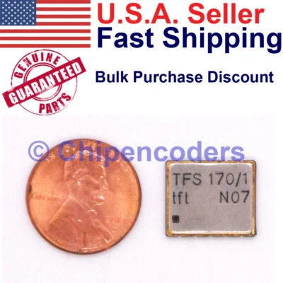 Filtro de sierra Vectron Microchip TFS170/1 170 MHz 1/5/10 piezas 185 kHz ancho de banda Foto 1 de 4