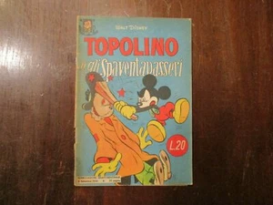 ALBI DELLA ROSA N. 9 ORIGINALE TOPOLINO E GLI SPAVENTAPASSERI WALT DISNEY 1954 - Imagen 1 de 6