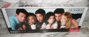 :: FRIENDS TV show Jigsaw Puzzle - Milkshake cast panoramic 1000 pieces complete - Picture 1 of 1