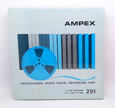 AMPEX 291 REEL TO REEL RECORDING TAPE  1/4 X 600 5inch BRAND NEW AND SEALED • 19.99£