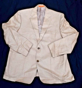 Tallia Mens 100% Linen Blazer Coat Size 42R Rehoboth Carlton Beach - Picture 1 of 17