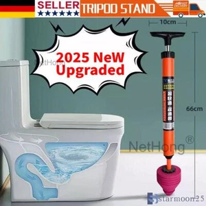 Hochdruck Abflussreiniger Pressluft Rohrreiniger Pumpe Druckluft Abflusssprenger - Bild 1 von 11