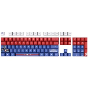 Captain America Keycaps Zestaw PBT Cherry Wysokość do klawiatury mechanicznej 128 klawiszy - Zdjęcie 1 z 4
