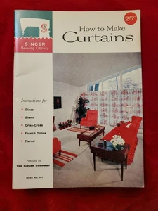 Manual de instrucciones vintage Singer Cómo hacer cortinas - 1960 envío gratuito - Imagen 1 de 3