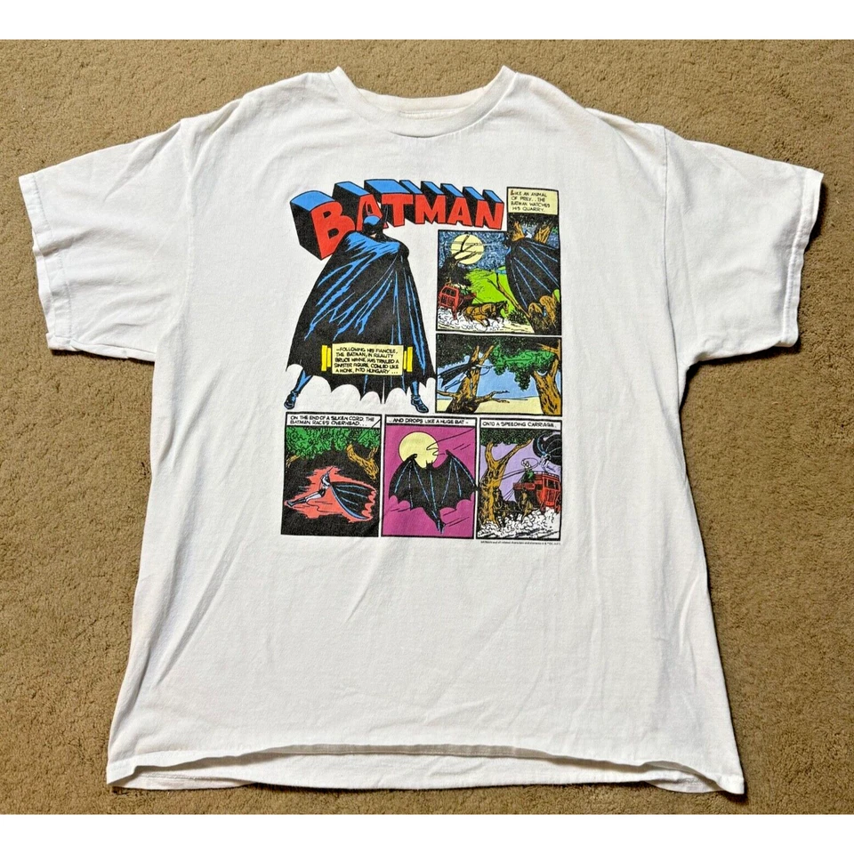 Vintage DC Comics Batman Tee T Shirt Delta Tag Says Large Measures Medium - Image 1 of 4