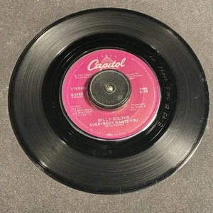 Billy Squier 45RPM “Everybody Wants You” 1982 80s Hard Classic Rock 7" Vinyl - Picture 1 of 2