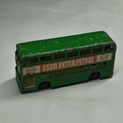 LESNEY MATCHBOX # 74 DAIMLER BUS ESSO EXTRA PETROL (GREEN) - Image 1 of 4