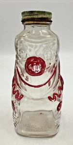Grapette Elephant Coin Bank Glass Beverage Bottle Metal Lid 1950’s Camden Ark - Picture 1 of 10