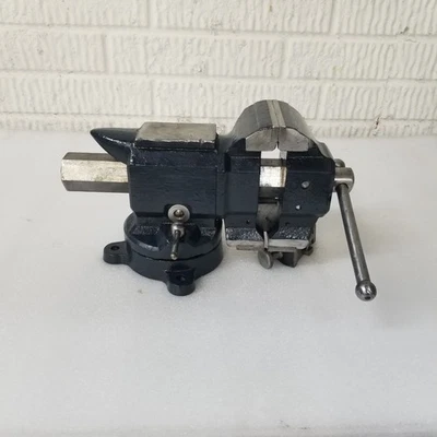 Винтажные восстановленные комбинированные вращающиеся тиски 1930-х годов Craftsman 3-1/2 дюйма 5222 - Изображение 1 из 4