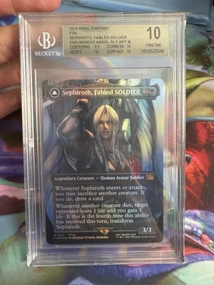 Mtg Final Fantasy Sephiroth Fabled Soldier Borderless 0317 FOIL BGS 10 - Image 1 of 2