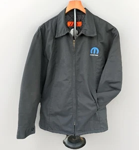 Vintage Red Kap Mopar Work Jacket Men’s L Black Quilted Lined Mechanic Coat MINT - Picture 1 of 12