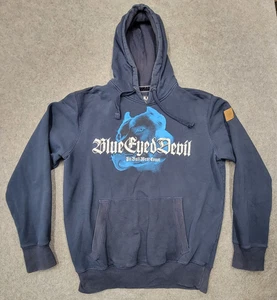 Sudadera con capucha azul Pitbull West Coast para hombre talla L tiene defecto - Imagen 1 de 9