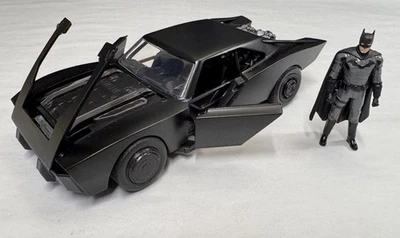 Batmobile Matt Black with Batman Diecast Figure "The Batman"2022 Excellent - Image 1 of 4