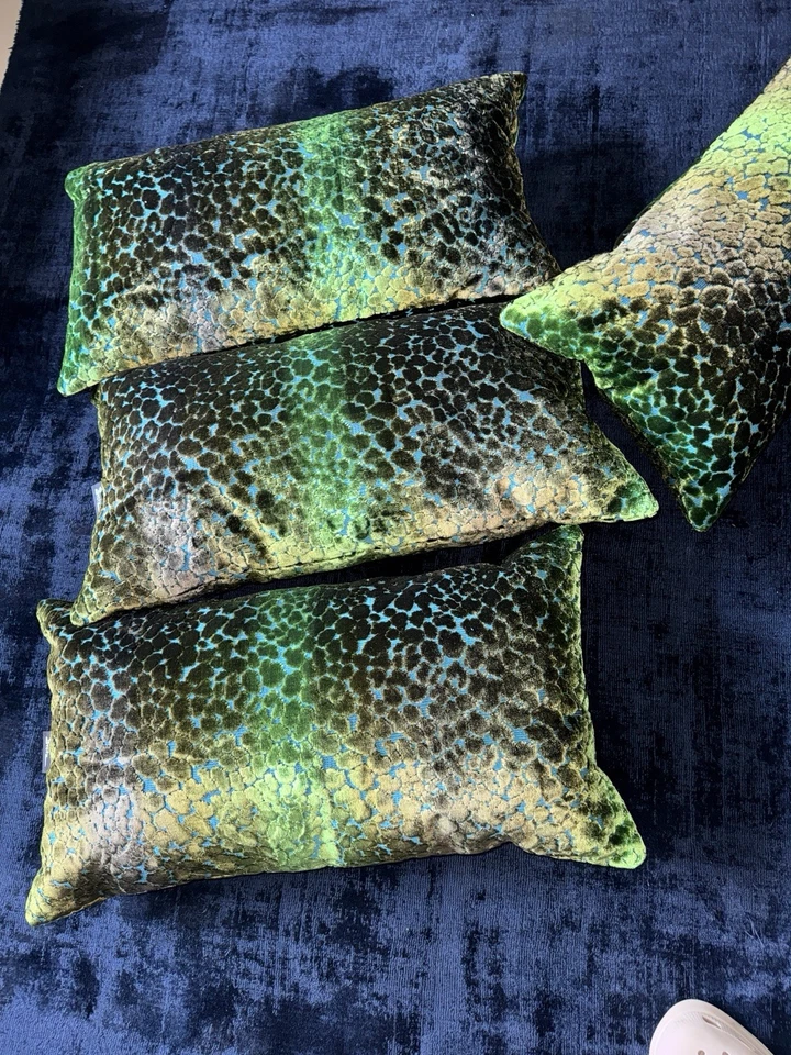 Neu Großes Bretz Kissen Boa Türkis Matilda Napali Ohlinda Couch - Bild 1 von 4