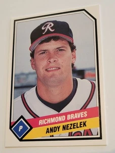 1989 Andy Nezelek CMC Card #6 Richmond Braves Baseball Vintage Minors AAA - Picture 1 of 3