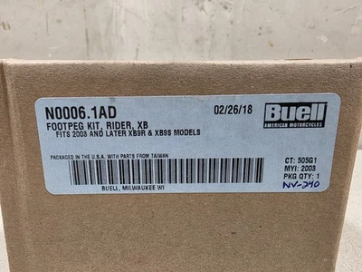 NOS Buell XB Lightning 低 1125 Firebolt XB9 XB12 落脚钉 #NV-240 — 第 1/2 张图片