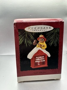 Hallmark Keepsake Ornament 1995 North Pole 911 Vintage Fireman Candy Cane - Picture 1 of 8