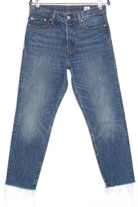 Pantalones de mezclilla elásticos cónicos LEVI’S blancos roble para mujer talla W28 28x26 - Imagen 1 de 11