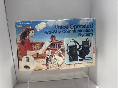 Realistic Voice Operated Two Way Communication System FM Transceivers VTG Works! - Image 1 of 4