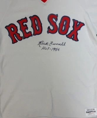 Boston Red Sox Rick Ferrell Autographed Signed White Jersey "HOF 1984" PSA/DNA - Image 1 of 4