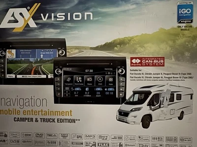 ESX VNC730 FI-DUCATO 7 Zoll Bluetooth Einbau-Navigationsgerät - Schwarz NAVI - Bild 1 von 3