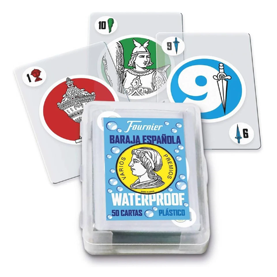 Fournier Baraja Española Waterproof Playing Cards Deck Poker Size 130012144