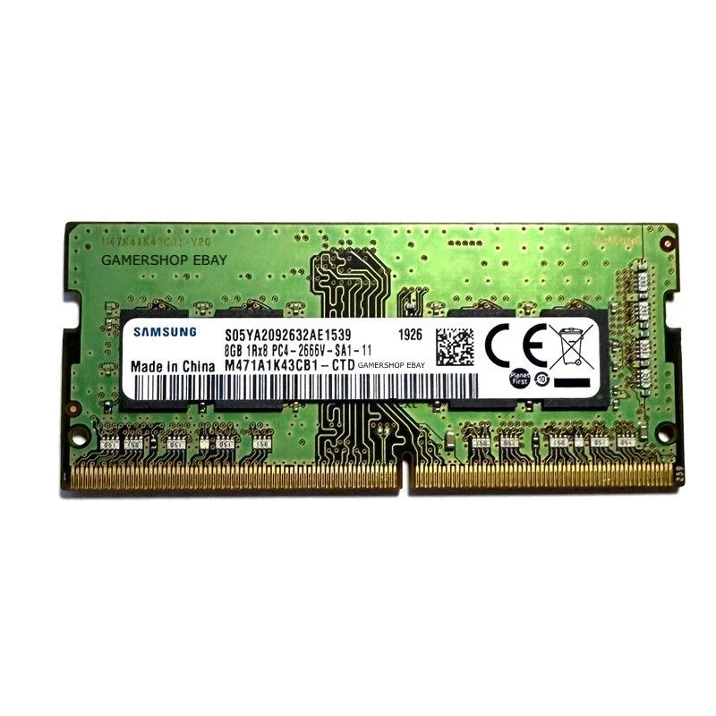 8GB PC4-21300 DDR4-2666 LAPTOP RAM SAMSUNG M471A1K43CB1-CTD - FREE DELIVERY - Image 1 of 1