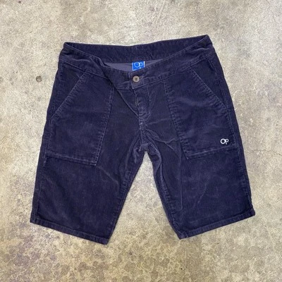 Vintage Ocean Pacific Corduroy Shorts Size 25 Navy Blue  - Image 1 of 4