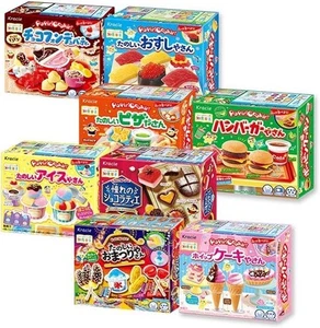 Popin Cookin 8Assort Set Educative DIY Gummy Candy Kit Kracie Made in Japan - Picture 1 of 9