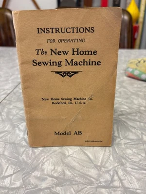 Instruction for operating The New Home Sawing Machine, Part Diagram with Price - Image 1 of 4