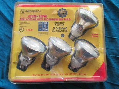 15w Westinghouse R30 Flood Lightbulb 2700K 50w Replaceme - Image 1 of 2