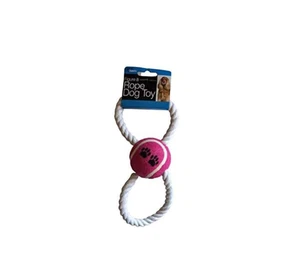 Figure 8 Rope and Ball Dog Toy, 10" - Picture 1 of 2