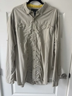 ExOfficio Men’s XXL Vented UPF Sun Protection Fishing Hiking Safari Shirt - Image 1 of 4