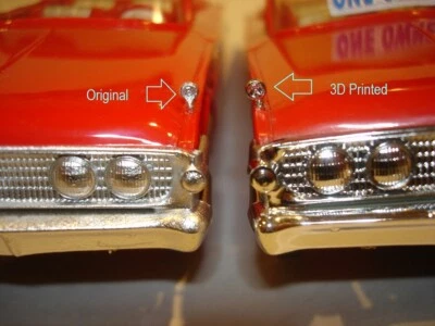 1960 AMT EDSEL PROMO, TOY STORE, REPRO PLASTIC FENDER ORNAMENT SOLD INDIVIDUALLY - Image 1 of 4